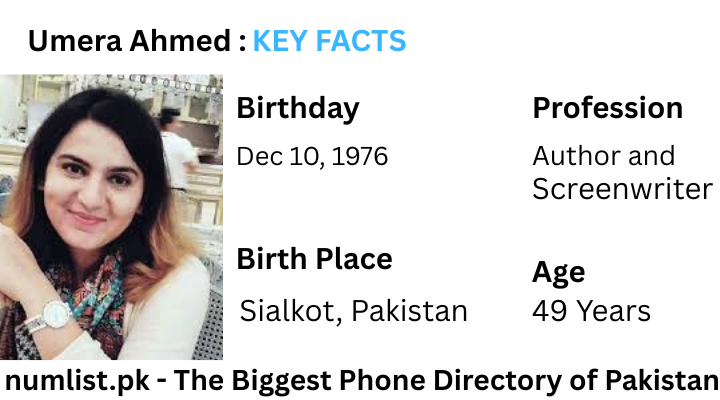 Umera Ahmed Biography